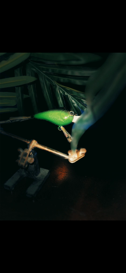 Neon Green Crankbait
